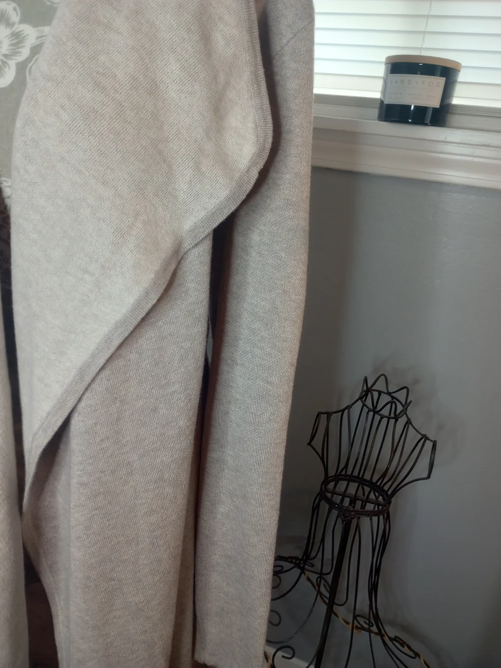Chico's Women's Open-Front Shawl Collar Cardigan - Light Taupe